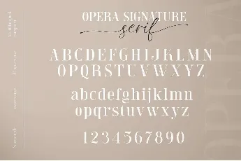 Opera Signature font