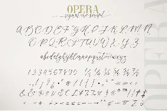 Opera Signature font