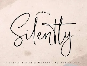 Silently font