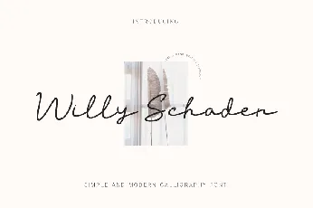 Willy Schaden DEMO font