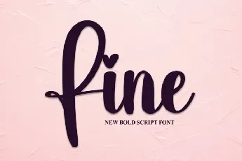 Fine Script font