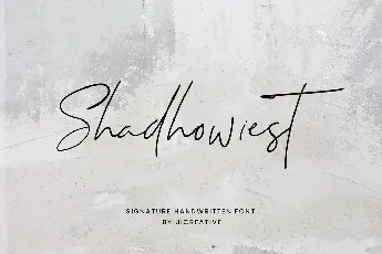 Shadhowiest font