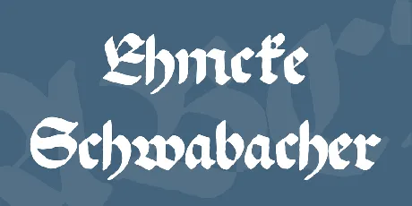 Ehmcke Schwabacher font