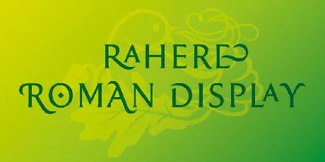 Rahere Roman Display font