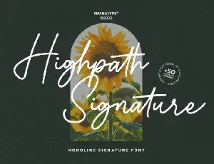 Highpath Signature font