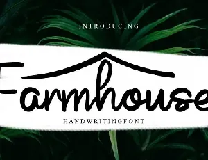 Farmhouse Script font