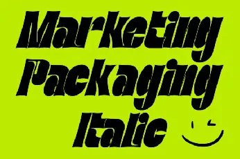 Marketing Packaging font