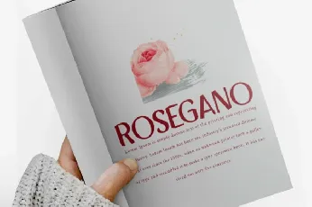 Rosegano font