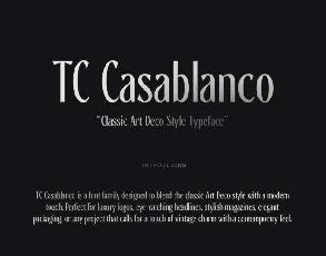 TC Casablanco font