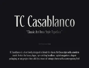 TC Casablanco font