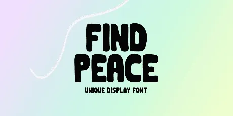 Find Peace font