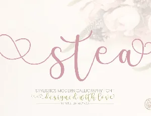 Stea Calligraphy Free font