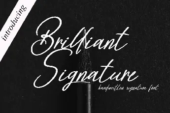 Brilliant Signature font