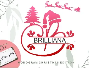 Brilliana Monogram font