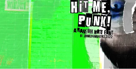 Hit me, punk! font