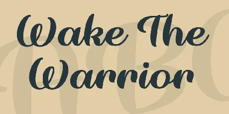 Wake The Warrior font