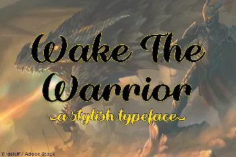 Wake The Warrior font