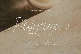 Prilyrose Demo font