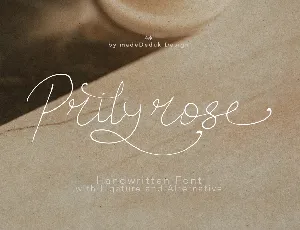 Prilyrose Demo font