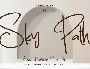 Sky Path font