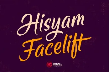 Hisyam Facelift Script font