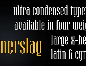 Hamerslag Typeface font