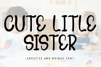 Cute Little Sister Display font