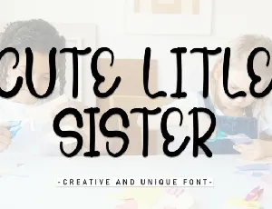 Cute Little Sister Display font