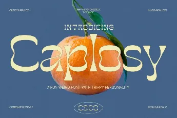 Caplosy font