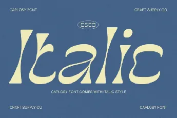 Caplosy font