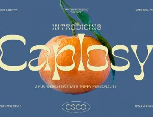 Caplosy font