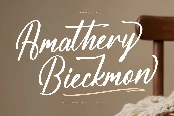 Amathery Bieckmon DEMO VERSION font