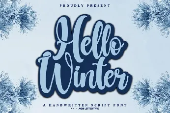 Hello Winter Script font