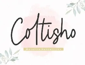 Coltisho Monoline Handwritten font