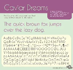 Caviar Dreams Family font