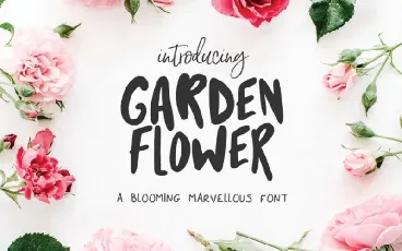 Garden Flower Script font