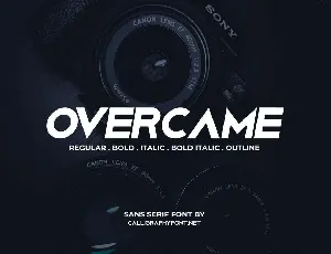 Overcame Family font