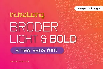 Broder font