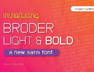 Broder font