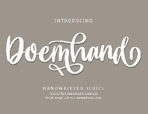 Doemhand font