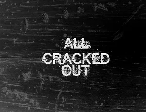 All Cracked Out font