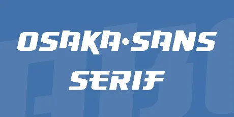 Osaka-Sans Serif font