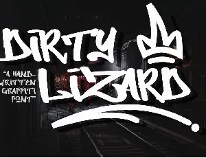 Dirty Lizard font