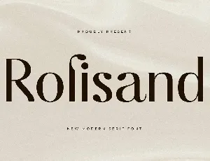 Rolisand font