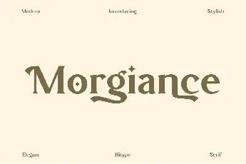 Morgiance font