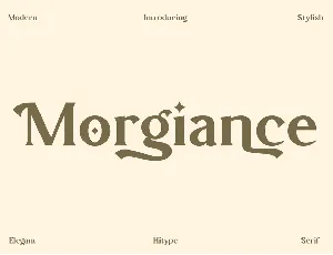 Morgiance font