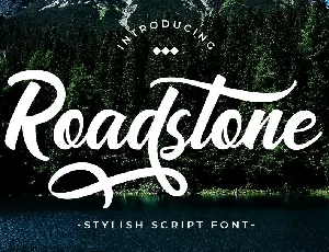 Road Stone font