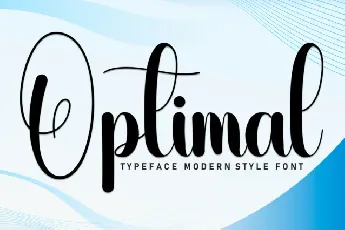 Optimal Script Typeface font