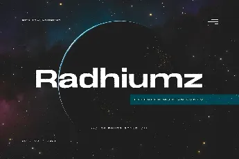 Radhiumz font