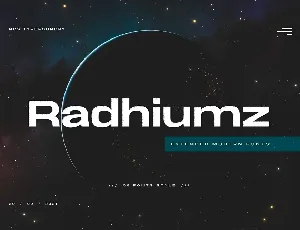 Radhiumz font